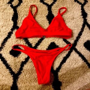 Red Bikini Set